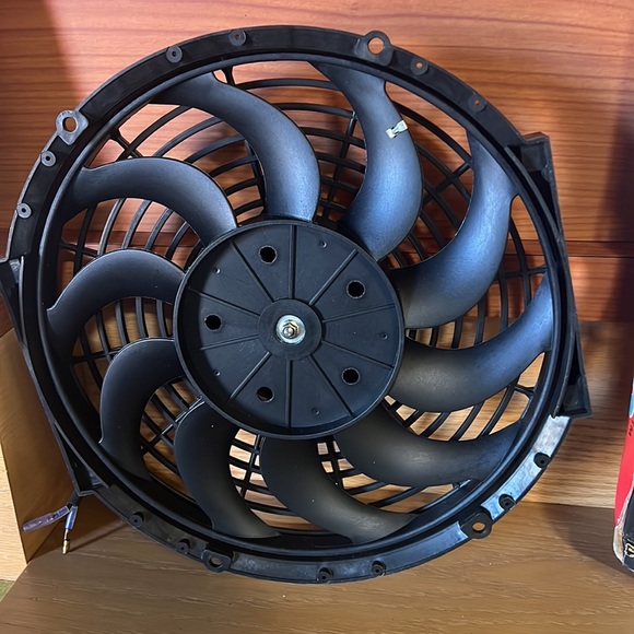 NIB Universal Slim Fan Push Pull Electric Radiator Cooling 12V 80W. No mounts - Picture 3 of 6